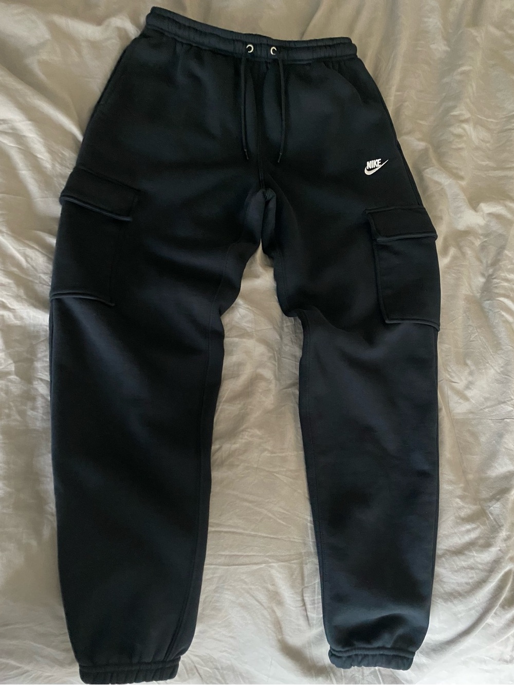 Nike Club Fleece Cargo Joggers In Black Updated Version